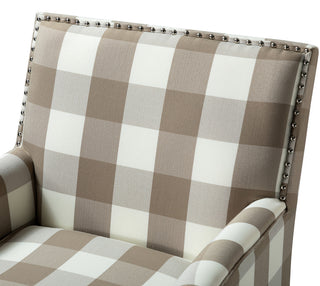 Herrera Classic Armchair With Pattern, Buffalo Beige