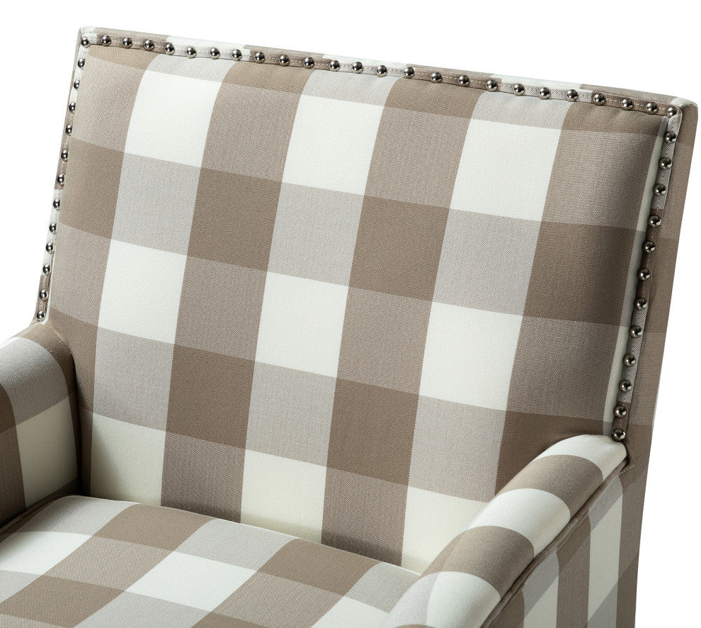 Herrera Classic Armchair With Pattern, Buffalo Beige