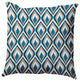 Feathers Accent Pillow, Unreal Teal, 18"x18"