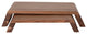 Acacia Wood Nesting Pedestals Natural, Set of 2