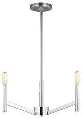 Visual Comfort Studio 3124303-05 3-Light Chandelier, Vector