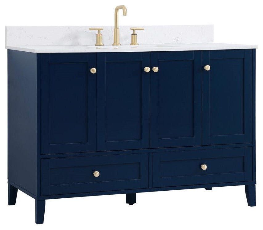 Elegant Decor Sommerville Bathroom Vanity Blue