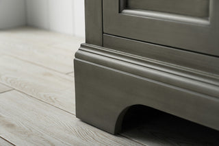 Vanity Art Bathroom Vanity With Sink & Top, Silver Grey, 24", White Ceramic