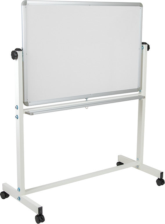 Hercules Series Double-Sided Mobile White Board Stand, 45.25"x54.75"