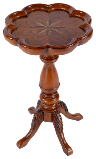 Whitman Scatter Table, Olive Ash Burl, Medium Brown