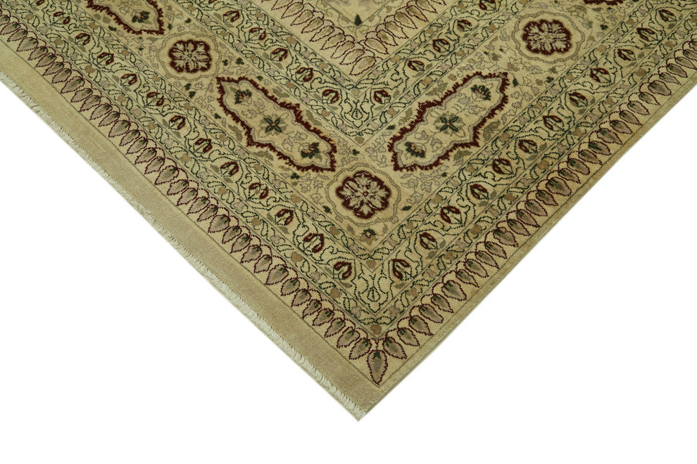 Rug N Carpet - Handmade Oriental 10' 1'' x 13' 9'' Wool Oushak Area Rug