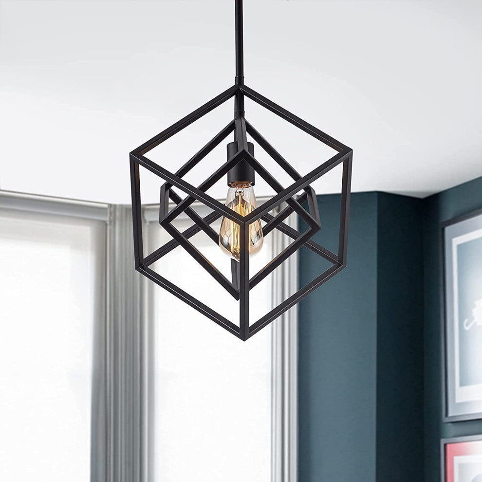 Modern Industrial Pendant Lighting Fixture Adjustable Island Black Pendant Lamp