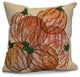 Pumpkin Pile Geometric Print Pillow, Orange, 16"x16"