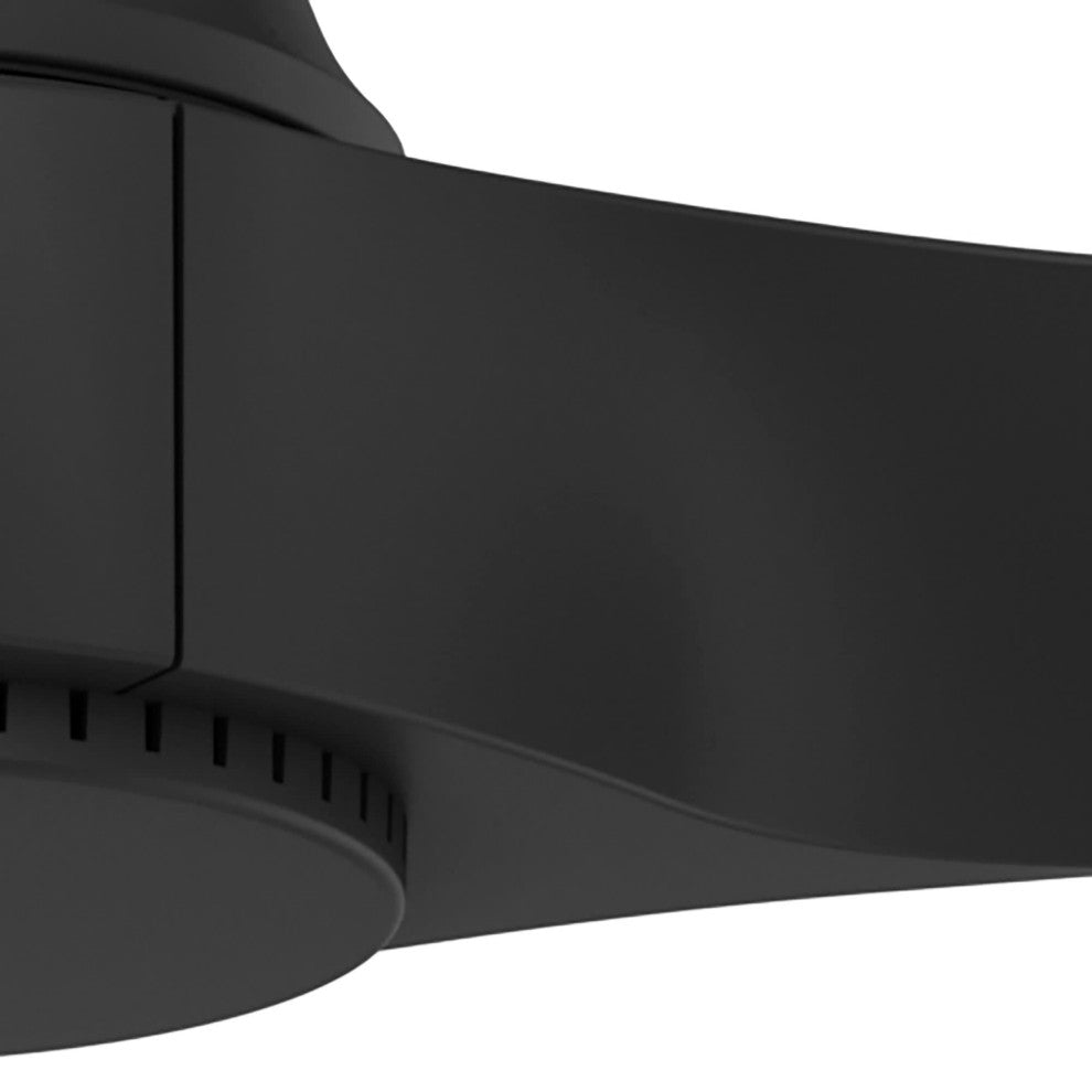 Hunter 60" Mosley ENERGY STAR Matte Black Damp Rated Fan and Wall Control