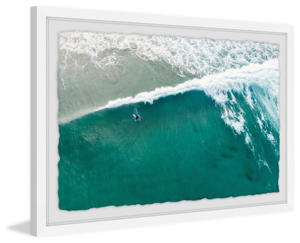 "Riding the Wave" Framed Painting Print, 18"x12"