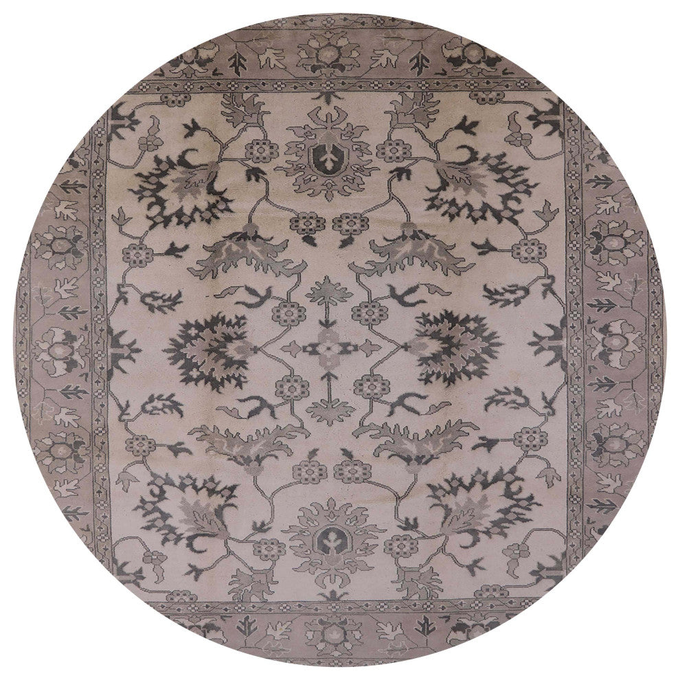 Ahgly Company Indoor Round Mid-Century Modern Area Rugs, 8' Round