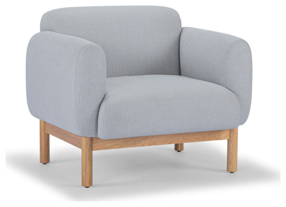 Metro, Tulum Accent Chair, Light Gray