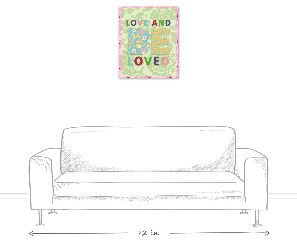 Love and Be Loved 20x24 Canvas Wall Art
