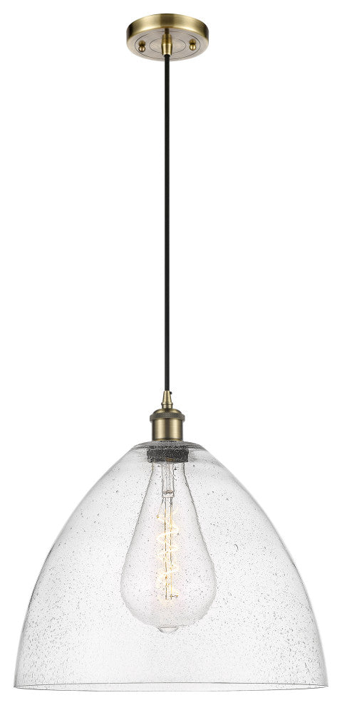 Innovations 516-1P-AB-GBD-164-LED 1 Light Pendant, Antique Brass