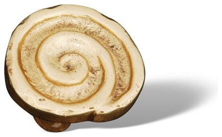 Polished Brass RKI Swirl Knob, RKICK207
