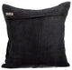 Black Decorative Pillow Covers 14"x14" Suede Fabric, Black Love Tune