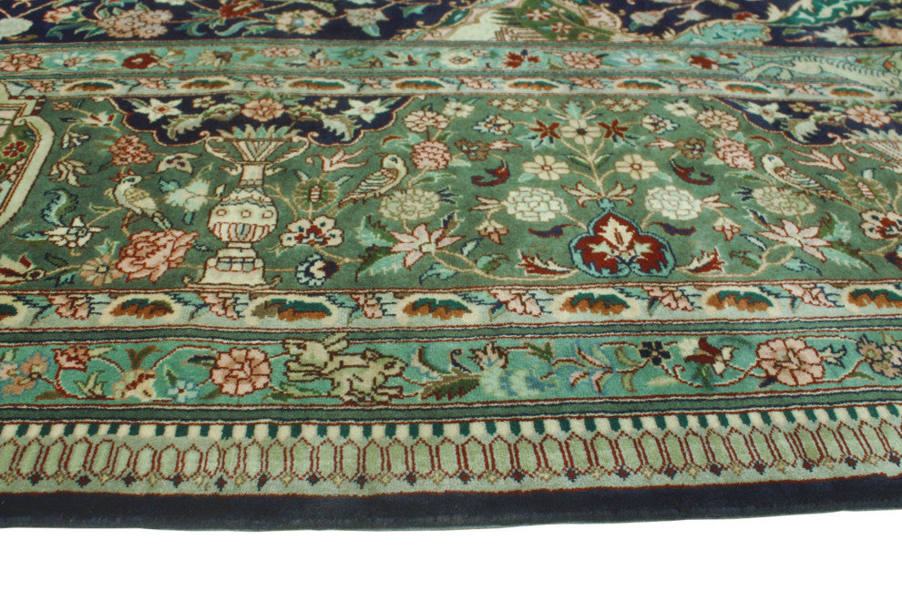 Heirloom Behroz Blue/Green Rug, 9'0x11'9