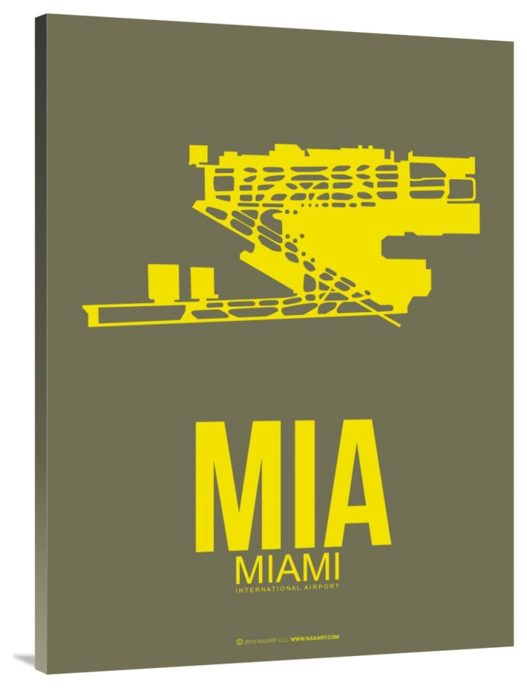 "MIA Miami Poster 1" Fine Art Print