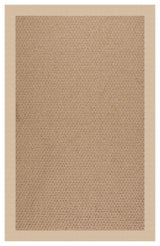 Zoe-Raffia Machine Tufted Rectangle Rug, Ecru, 5'x8'