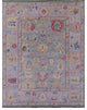 Hand Knotted Turkish Oushak Wool Rug 9' 1" X 12' 0" - Q16090