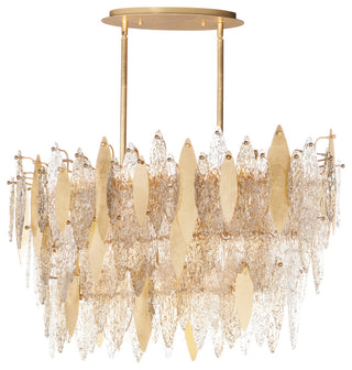Maxim 32326CLCMP Majestic 18 Light 40"W Linear Chandelier - Gold Leaf