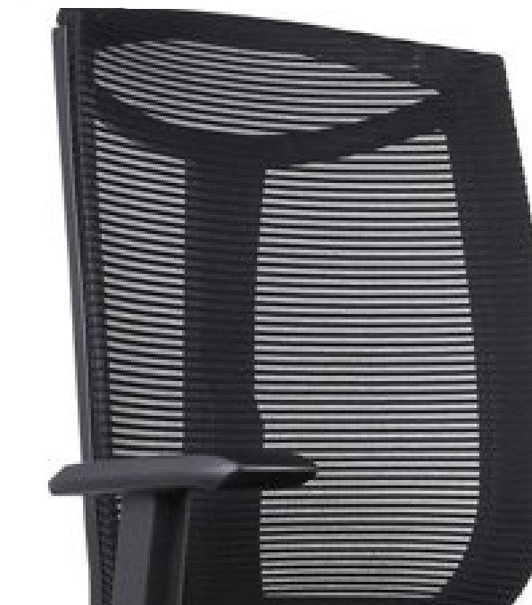 Contemporary Swiveling Office Chair, Padded Polyester Seat With Breathable Back