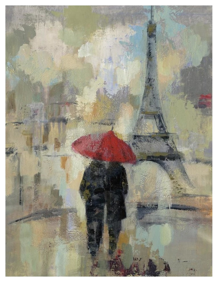 "Rain in the City II" Digital Paper Print by Silvia Vassileva, 38"x50"