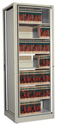 EZ2 Rotary File Shelving, 7 High, Legal Depth, Locking Adder, Bone White