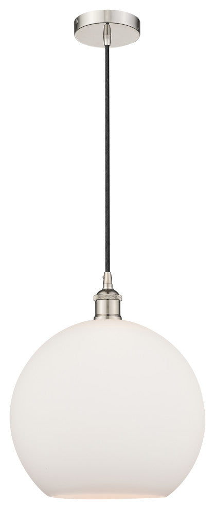 Innovations 616-1P-PN-G121-12-LED 1-Light Mini Pendant, Polished Nickel