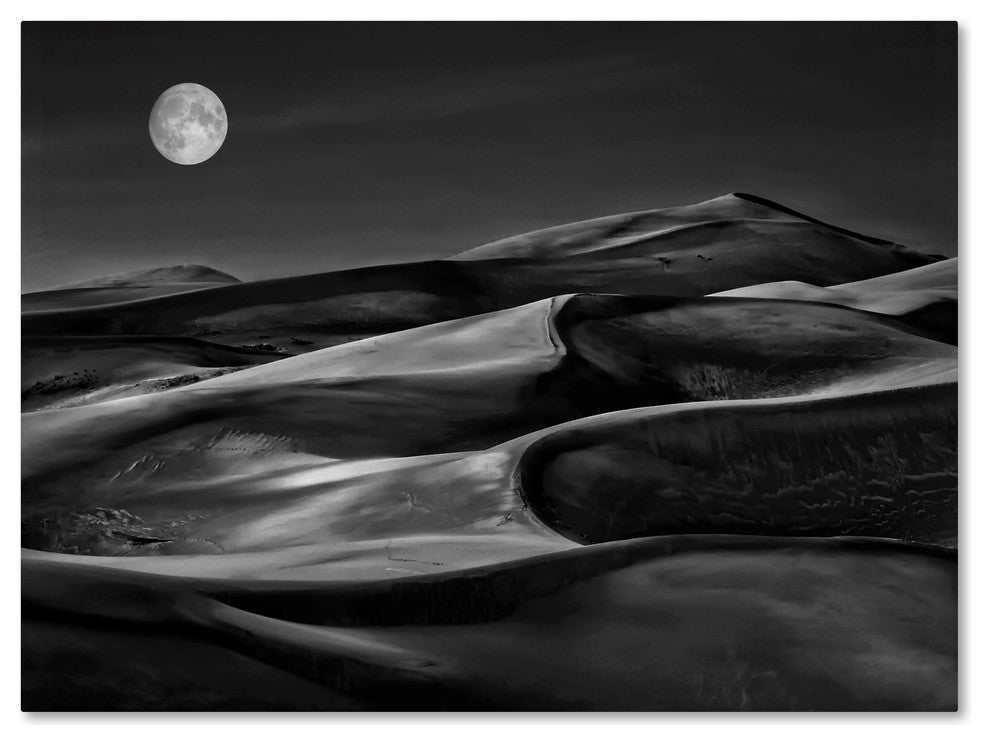 Yvette Depaepe 'The Night Walked Down The Sky ' Canvas Art, 24x18
