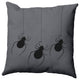 18"x18" Hanging Spiders Decorative Throw Pillow, Steel Gray