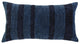 Navy Dimensional Stripe Modern Lumbar Pillow
