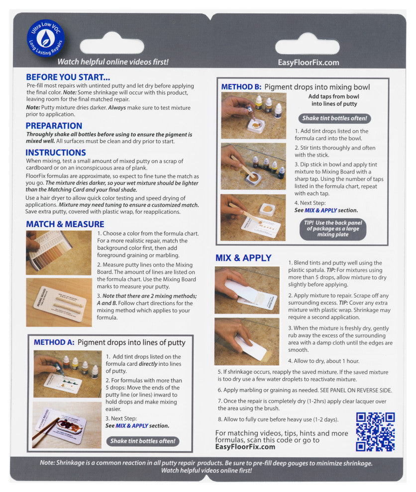 CalFlor Mix2Match FloorFix Wood and Laminate Floor Repair Kit