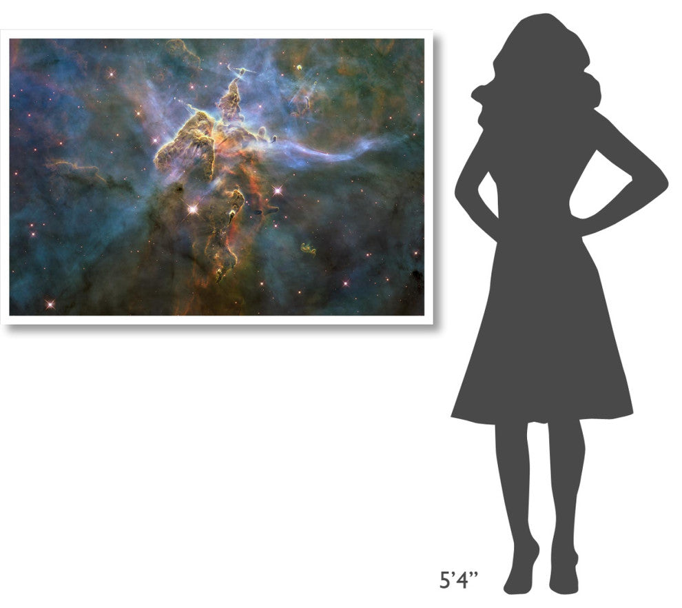 "Mystic Mountain in the Carina Nebula" Digital Paper Print by NASA, 50"x34"