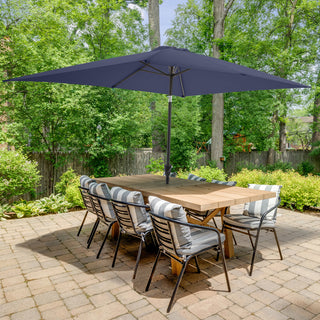 Pure Garden 10' Rectangular Patio Umbrella, Navy