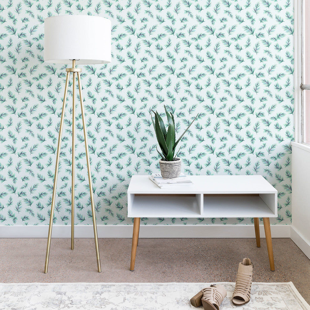 Deny Designs Gabriela Fuente Tropical Life Wallpaper, Green, 2'x4'