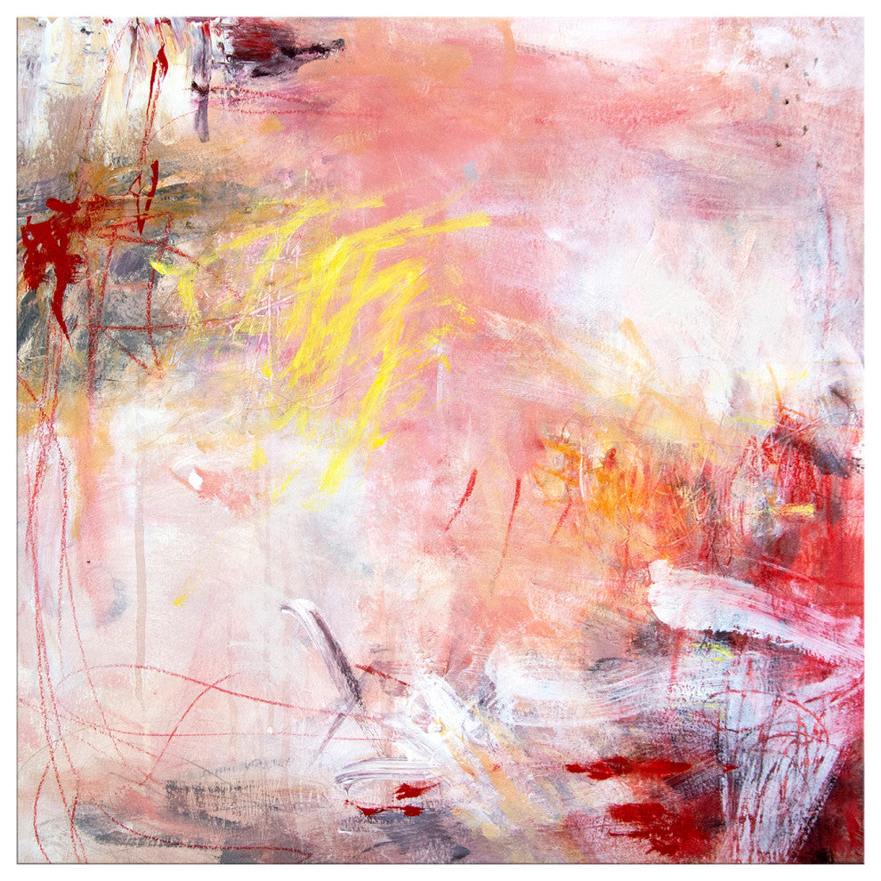 Ready2HangArt 'Rose Water I' Abstract Canvas Wall Art