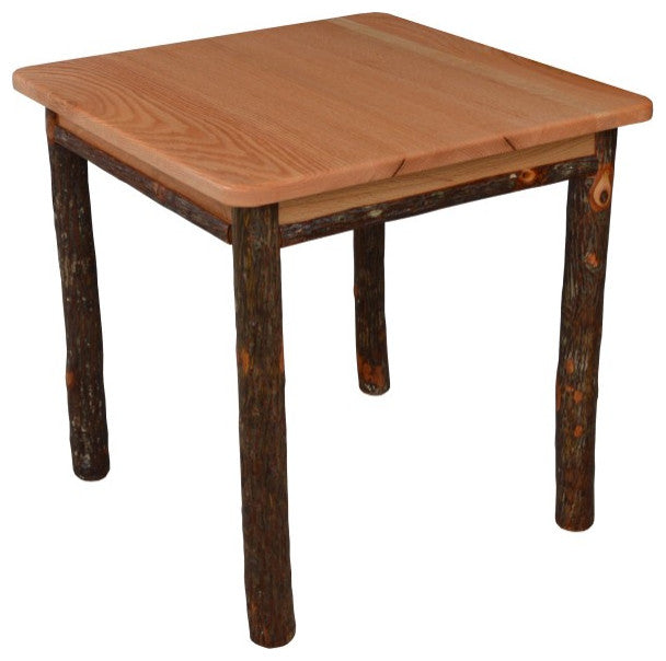 Hickory Solid Wood End Table, Natural