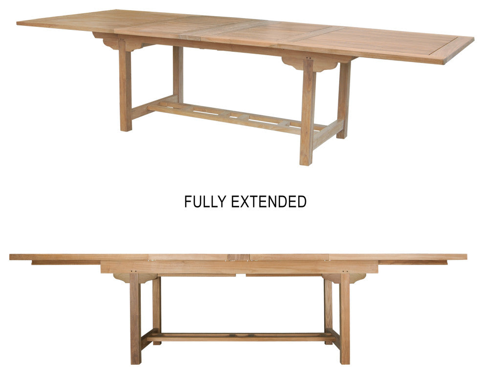 43x77-97-117 double rectangular extension table Extra Thick and 12 Jor