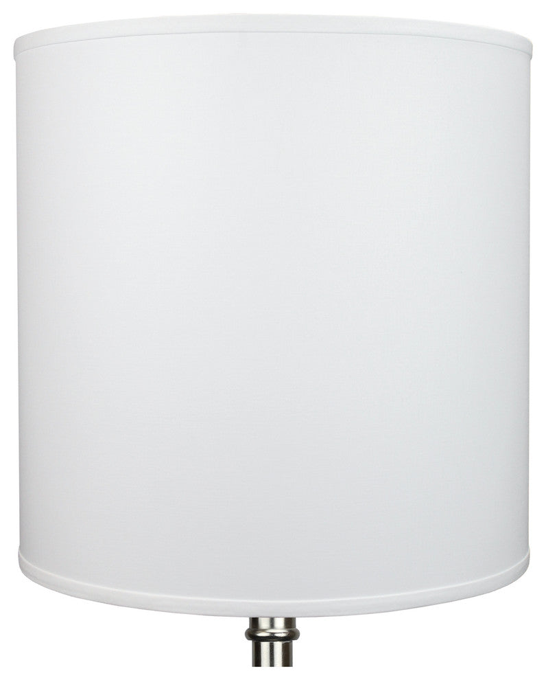 Fenchel Shades, 18"x18"x18"Spider Attachment Drum Lamp Shade, Linen White