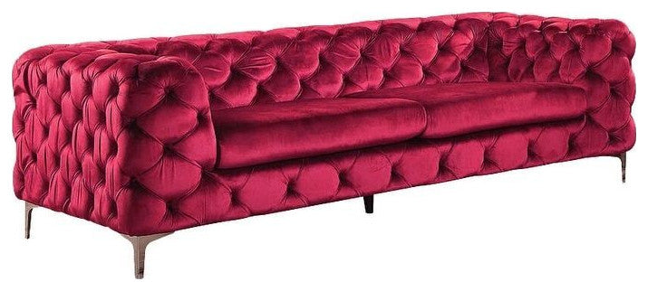 Adam Sofa, Red Velvet
