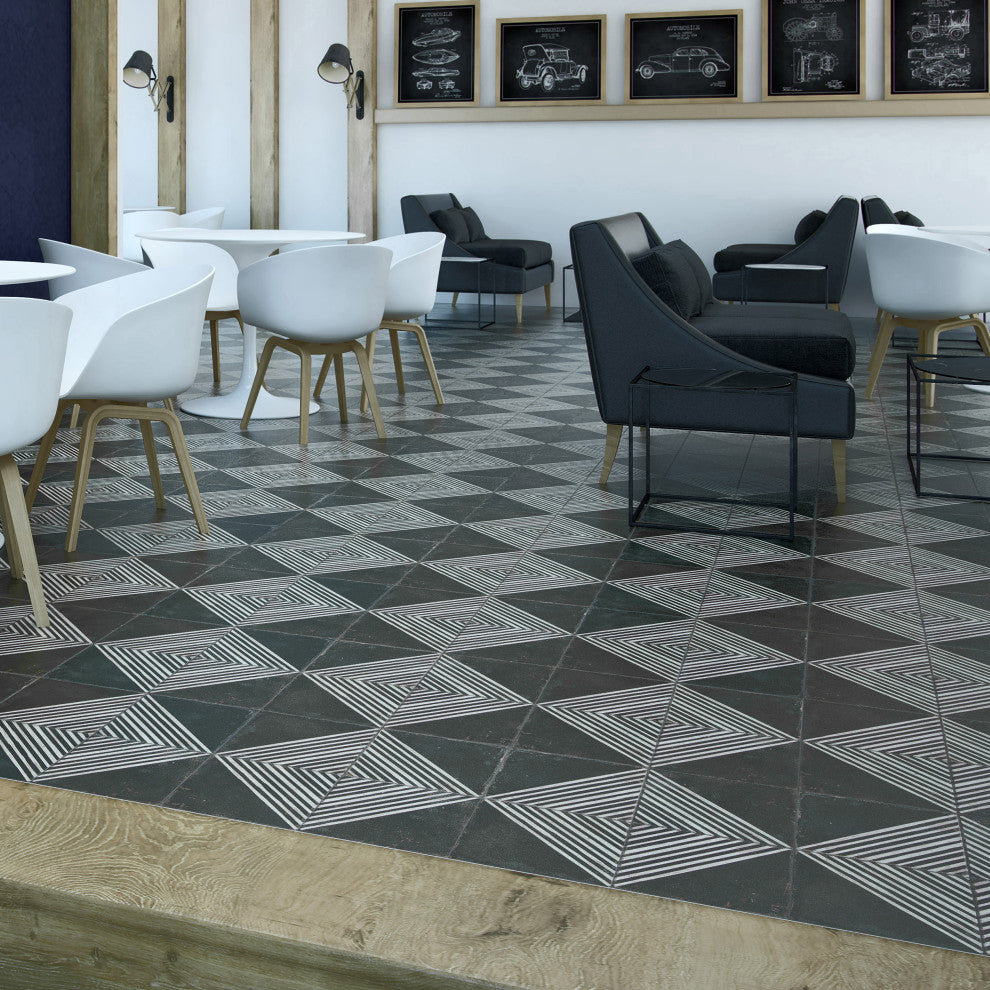 Kings Rombos Night Ceramic Floor and Wall Tile