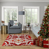Merry Trees Decorative Throw Pillow, Multi-Traditional, 16"x16"