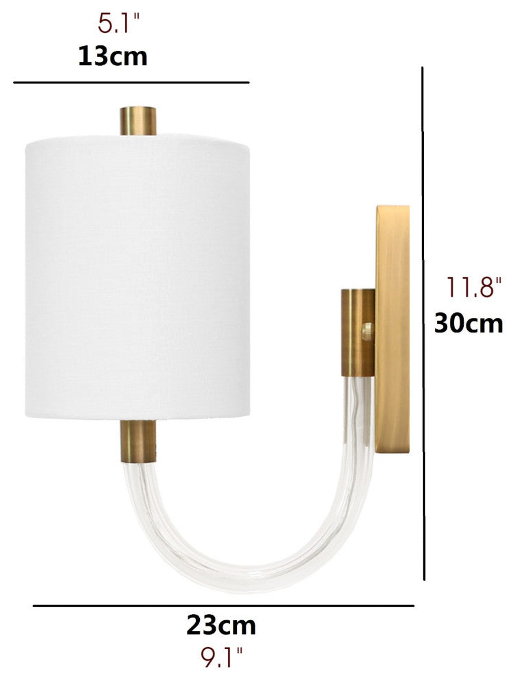 Nordic LED Wall Lamp in Minimalistic Style, Living Room, Bedroom, Gold, Cool Light