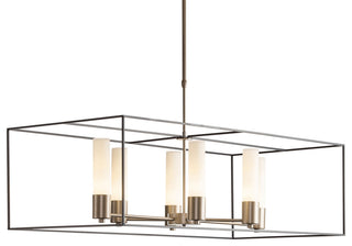 Portico Pendant, Soft Gold, Dark Smoke Accent