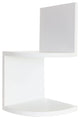 Set of Two 7.75"x7.75" Priva Floating Corner Wall Shelves