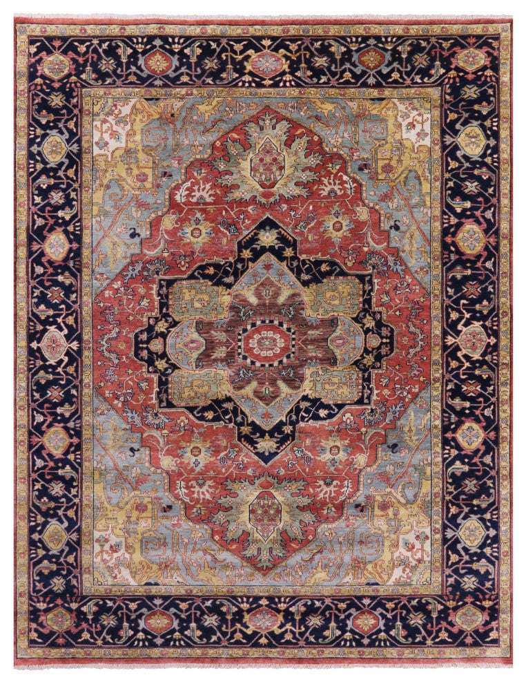 Handmade Persian Fine Serapi Wool Rug 8' 11" X 11' 11" - Q14702