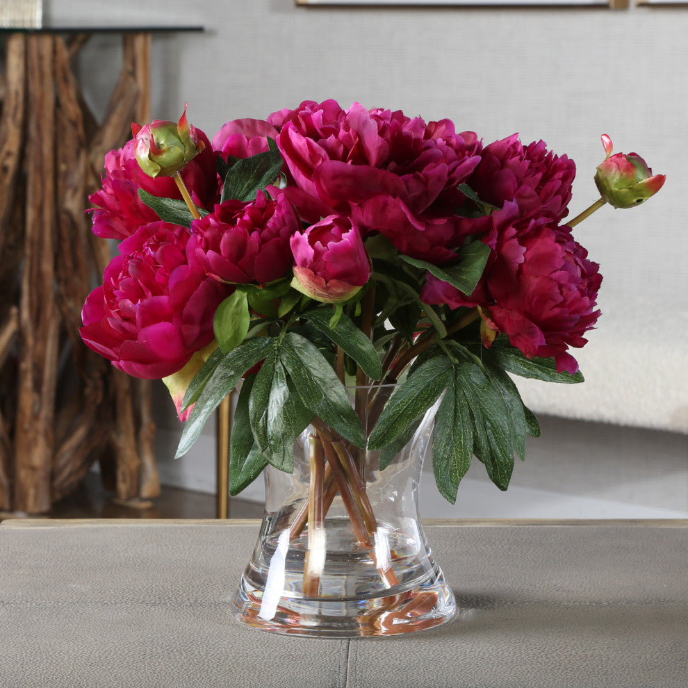 Uttermost - 60195 - Peony Bouquet - Prima Peony - Clear