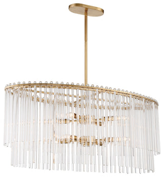 Crystorama Lighting Group 398 Bleecker 8 Light 36"W Crystal - Polished Chrome