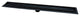 Matte Black Tile Insert Linear Drain, Black Hair Trap Set, SereneDrains, 30 Inch